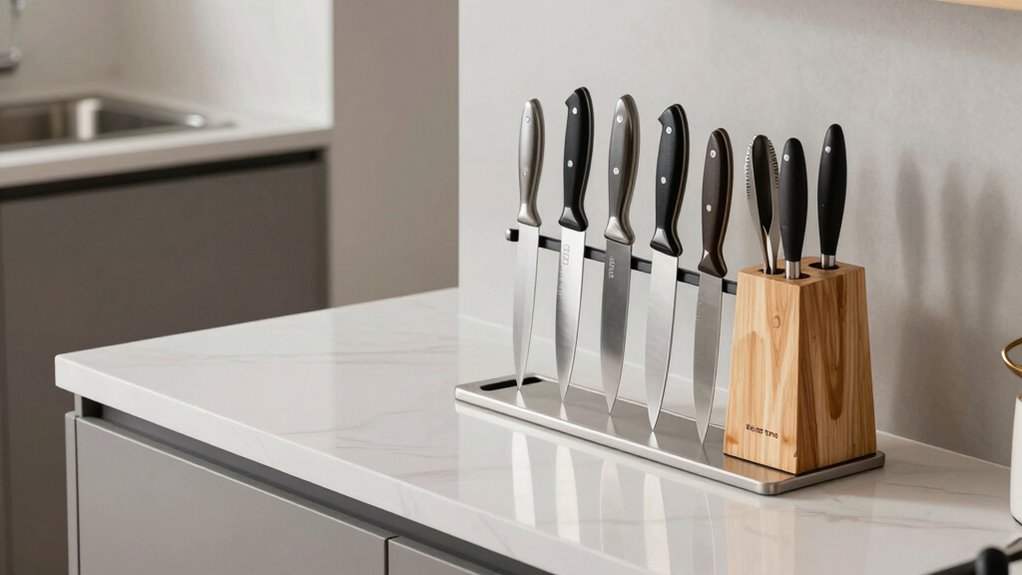 organized knife zone setup