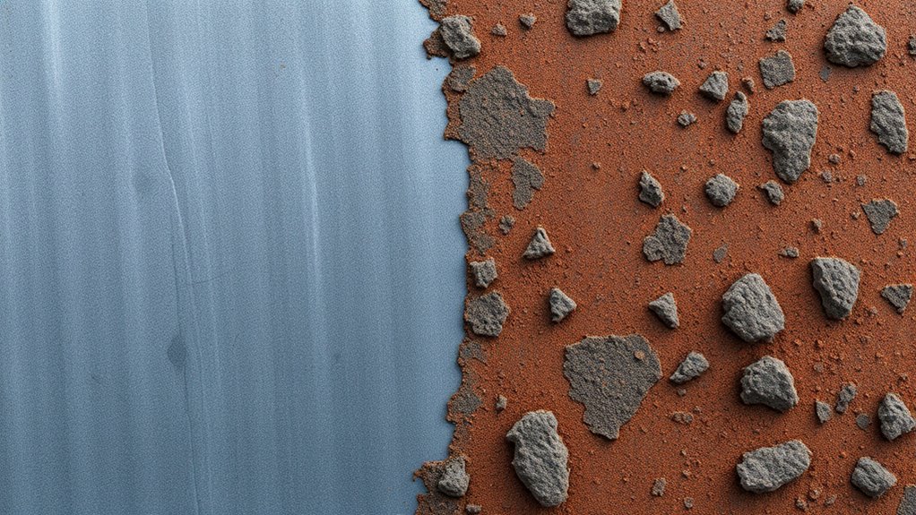 patina versus rust appearance