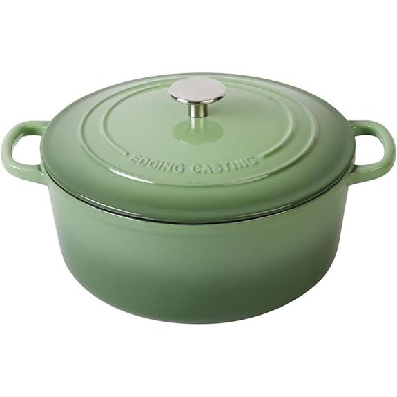 Enameled Cast Iron Dutch Oven 5.5 Quart Pistachio