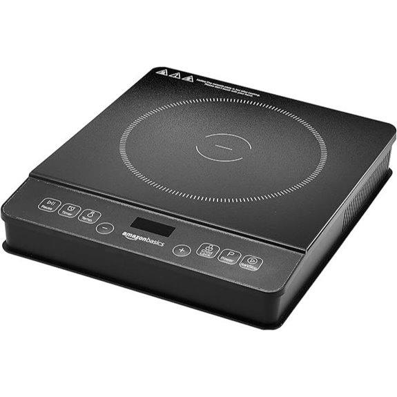 Amazon Basics 1800W Portable Induction Cooktop
