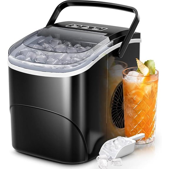 Countertop Ice Maker 26Lbs/24H Self-Cleaning Portable