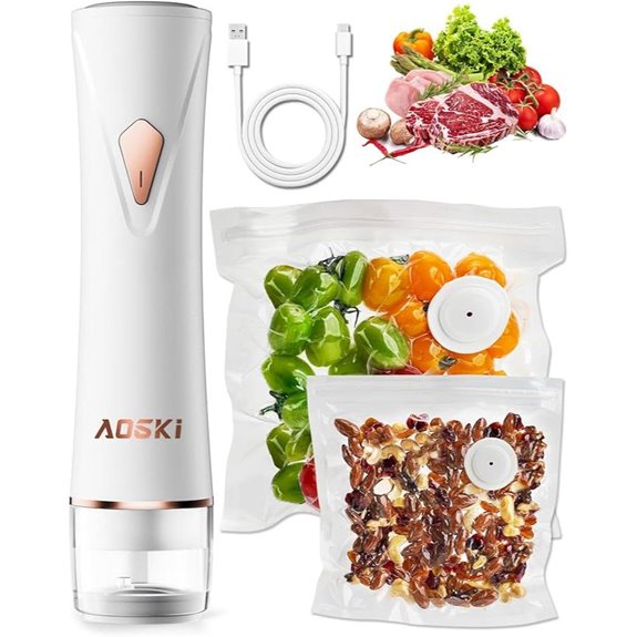 Portable Handheld Food Vacuum Sealer for Kitchen and Travel