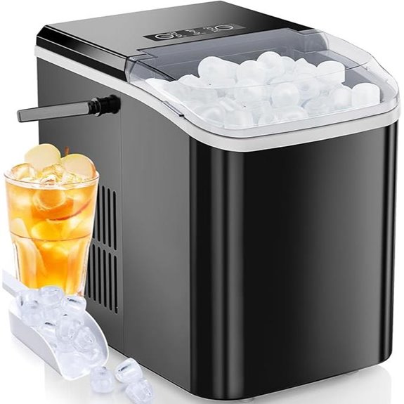 OLIXIS Portable Ice Maker with Handle and Auto-Clean