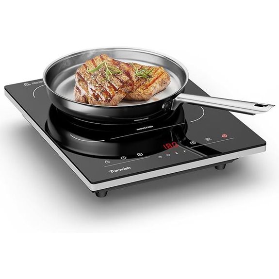 Portable Induction Cooktop with Timer and Safety Lock