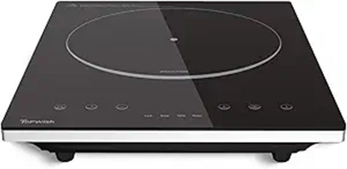 TOPWISH Portable Induction Cooktop with 10 Temp Levels