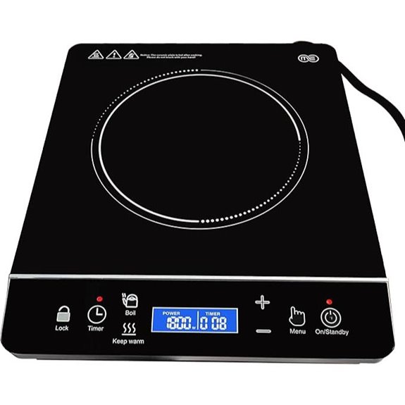 OMEO Portable Induction Cooktop with Safety Features