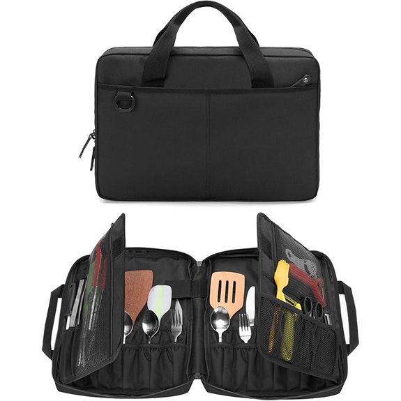 Samdew Chef Knife Roll Bag with Multiple Pockets