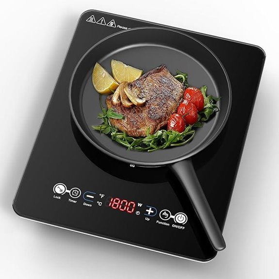 VBGK Portable Induction Cooktop with Touch Controls