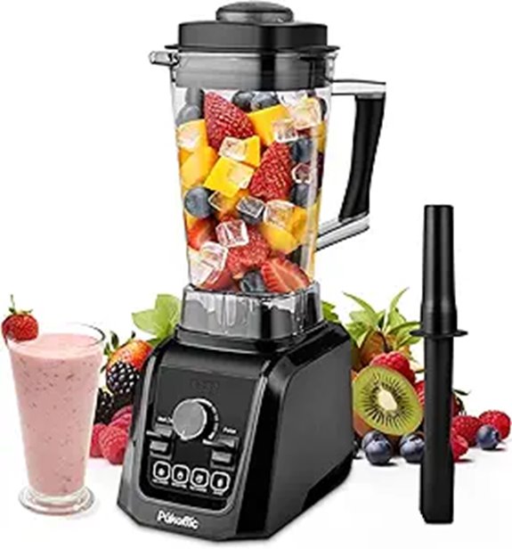 Pukomc 65Oz Blender with 1200W Motor and Presets