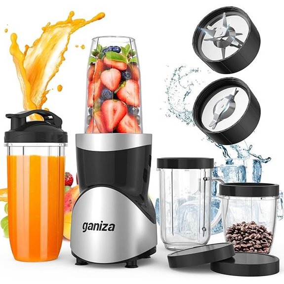 Ganiza 900W Personal Blender & Grinder Set
