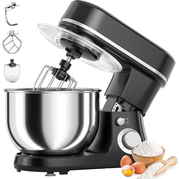 800W Electric Stand Mixer with Bowl and Accessories