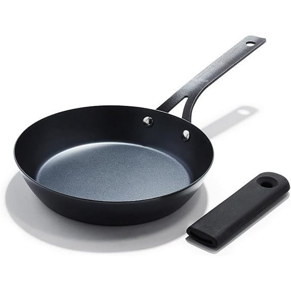 OXO Obsidian 8 Pre-Seasoned Carbon Steel Frying Pan