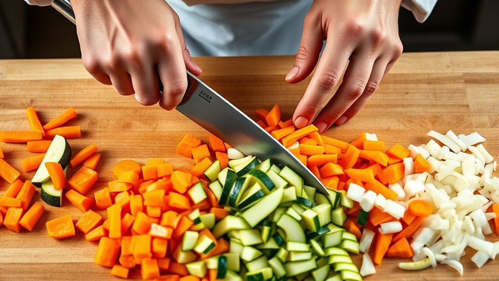 precise flat blade vegetable slicing