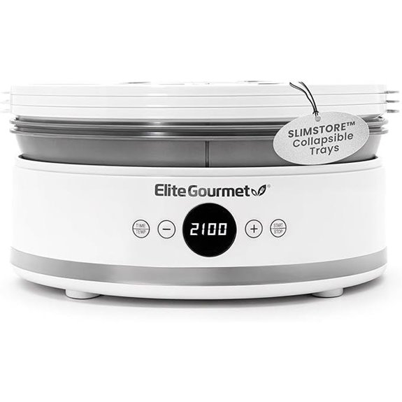 Elite Gourmet Food Dehydrator with Collapsible Trays