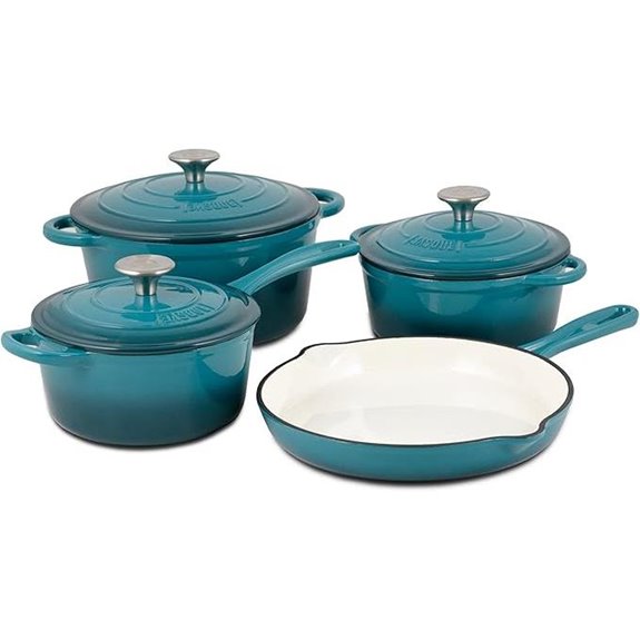 Basque Enameled Cast Iron Cookware Set (7-Piece)