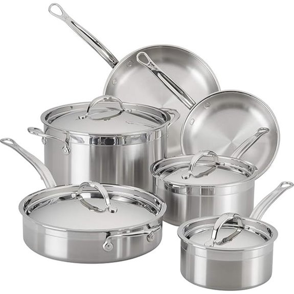 Hestan ProBond 10-Piece Stainless Steel Cookware Set