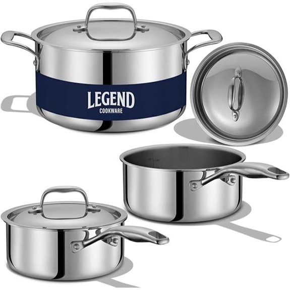 LEGEND Cookware 6-Piece Stainless Steel Set