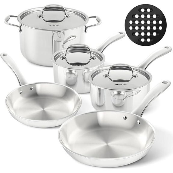 Duxtop 9-Piece Stainless Steel Induction Cookware Set