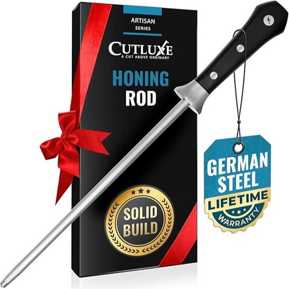 Cutluxe Honing Rod 10 Knife Sharpener Steel