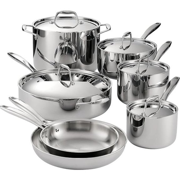 Tramontina Signature Tri-Ply Stainless Steel Cookware Set