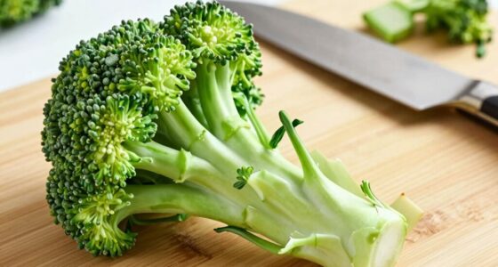prepare broccoli stems properly