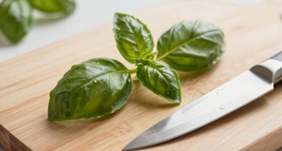 prevent basil blackening edges