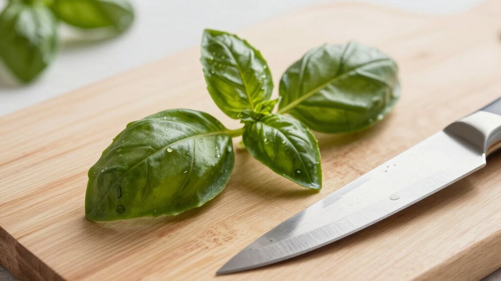 prevent basil blackening edges