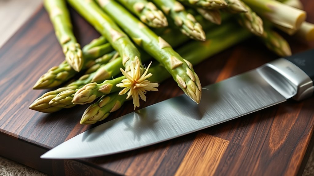 proper asparagus cutting technique
