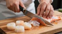 proper knife shape for seafood