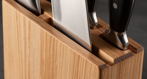 proper knife slot placement