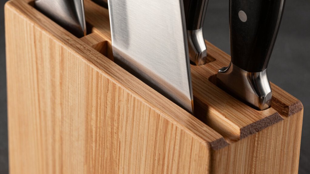 proper knife slot placement