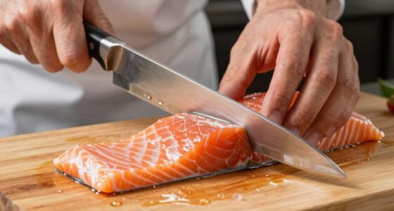 proper seafood slicing technique