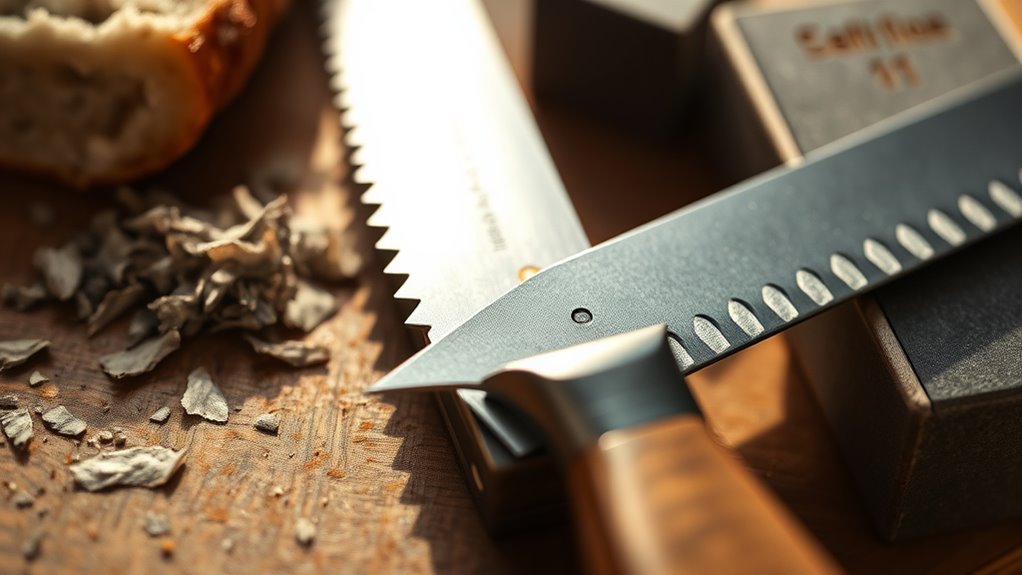 proper serrated knife maintenance