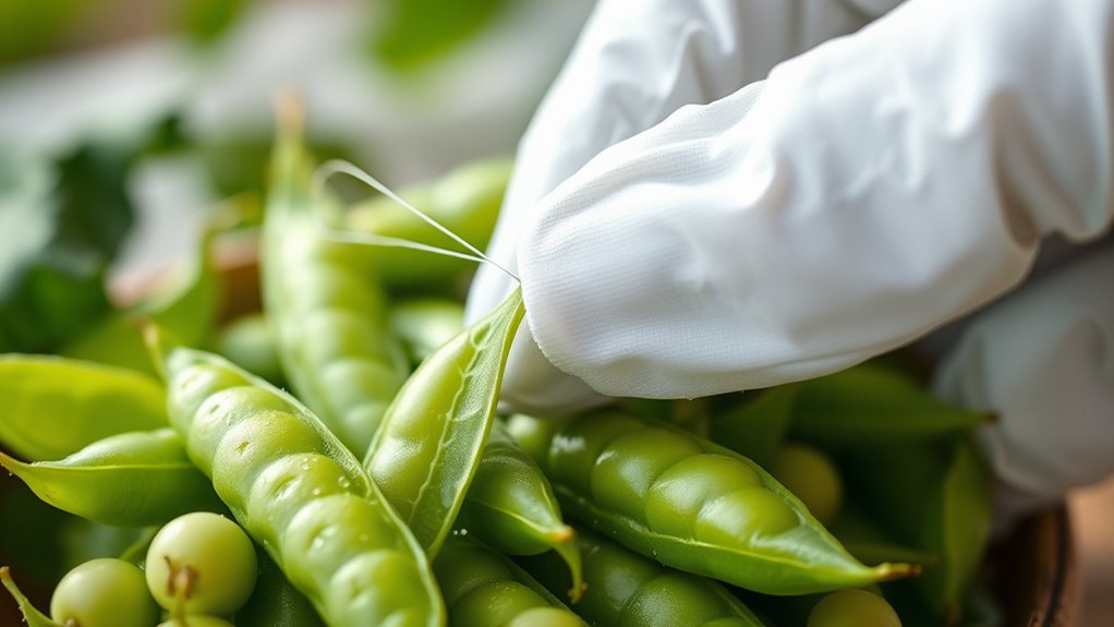 proper snap pea preparation