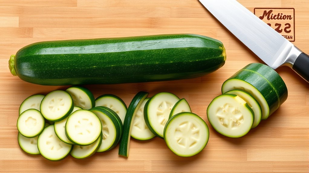 proper zucchini cutting techniques