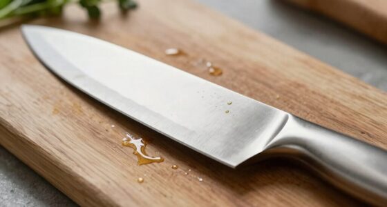properly oiling food knives