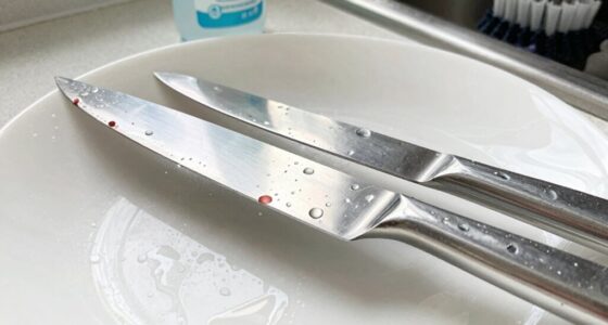 properly sanitize raw meat knives
