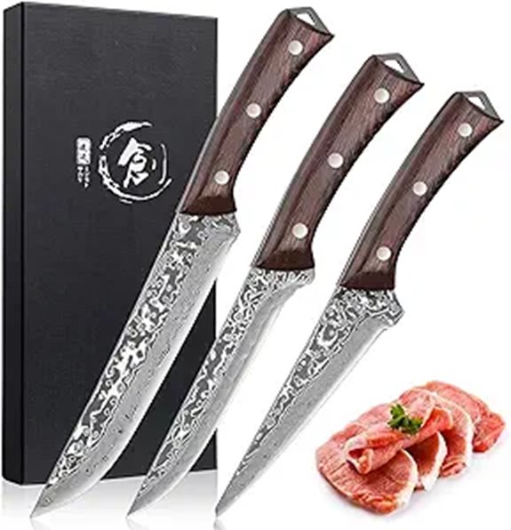 Purplebird Boning Knife Set for Meat and Poultry