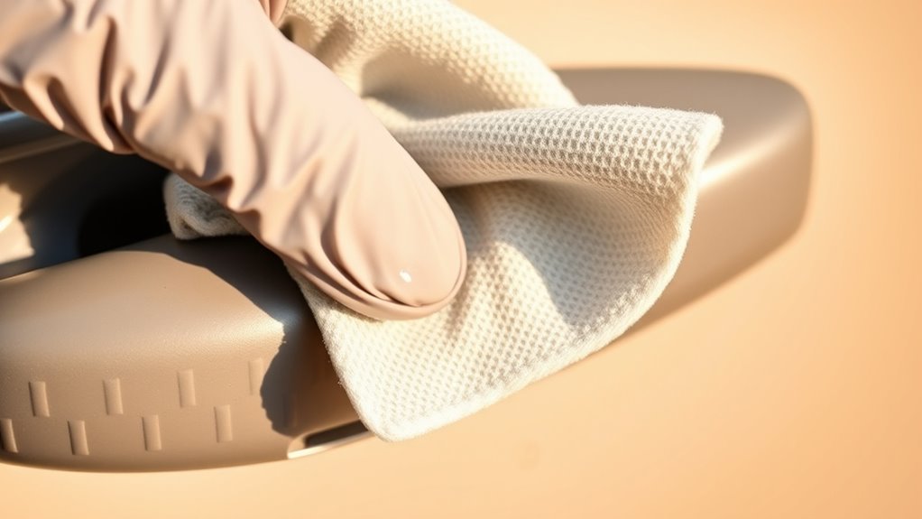 regular handle cleaning routine