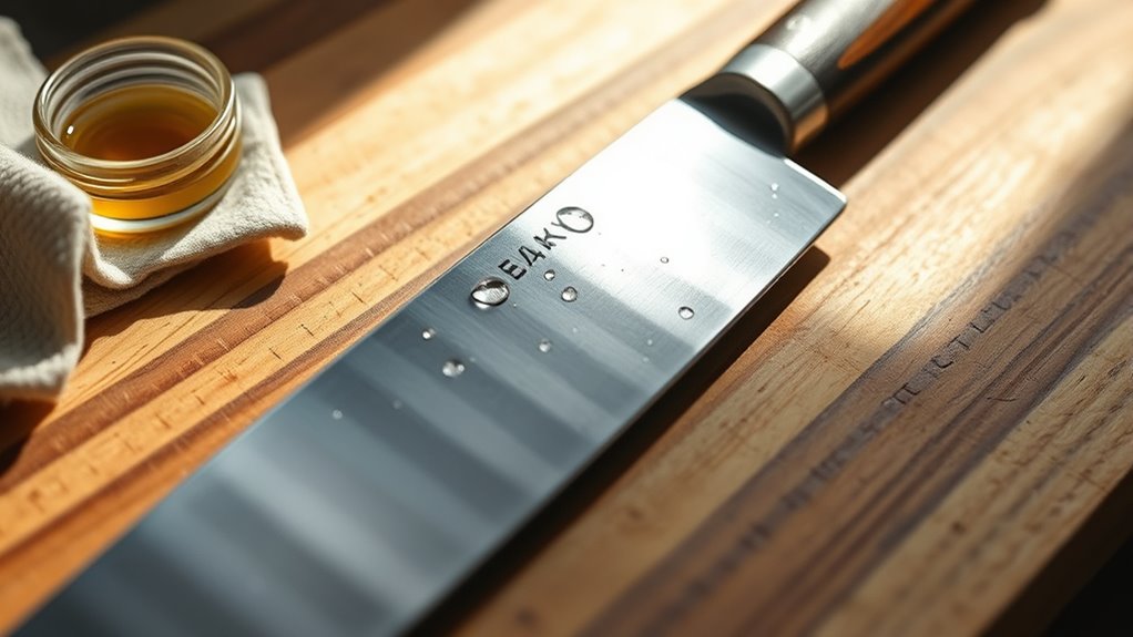 regular sharpening and cleaning