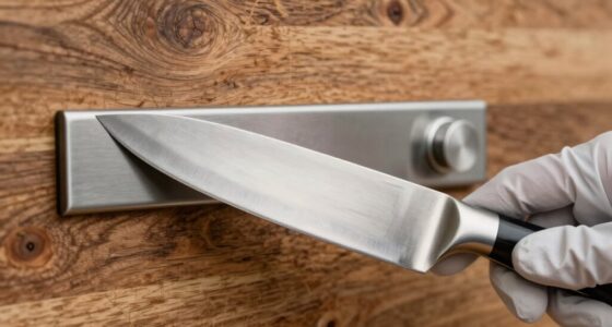 remove knife carefully magnetically