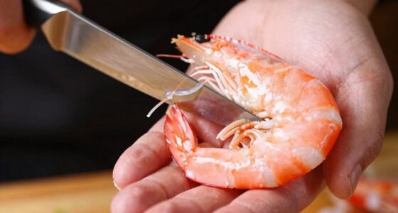 remove vein with knife