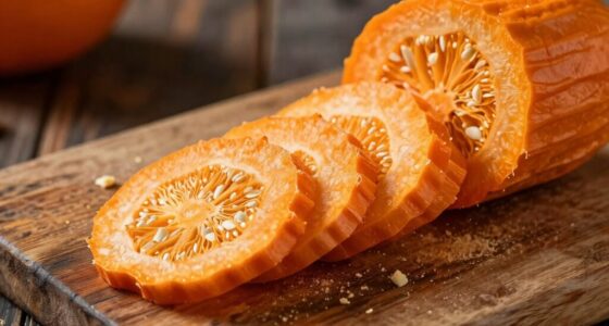 rustic evenly cooked vegetable slices