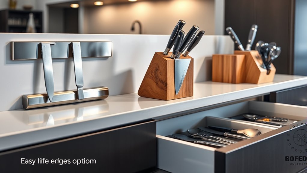 safe accessible knife storage