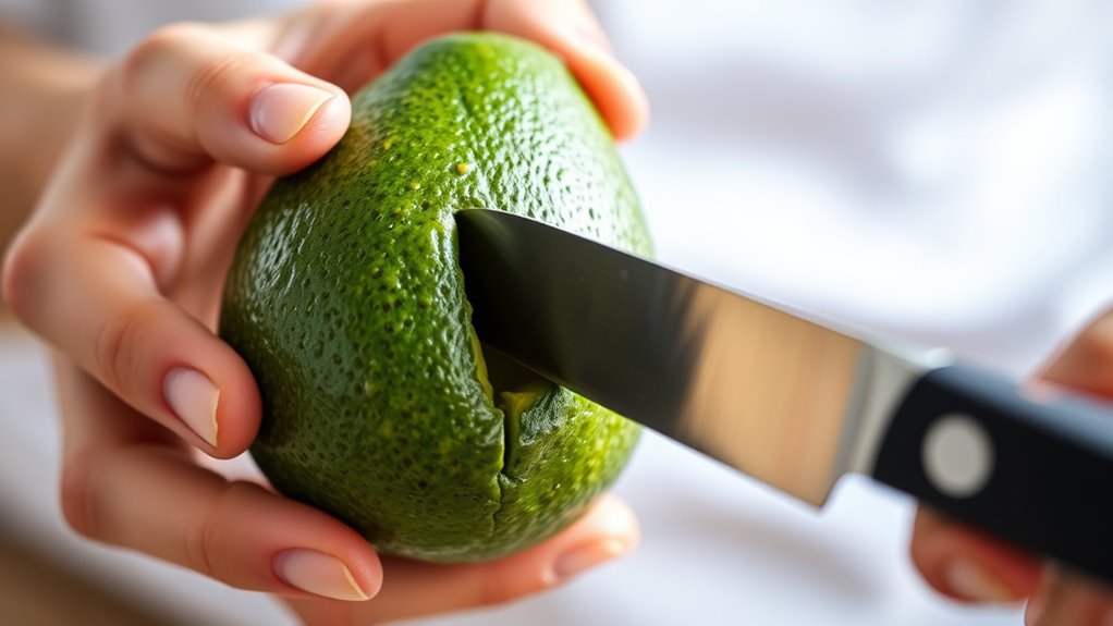 safe avocado cutting techniques