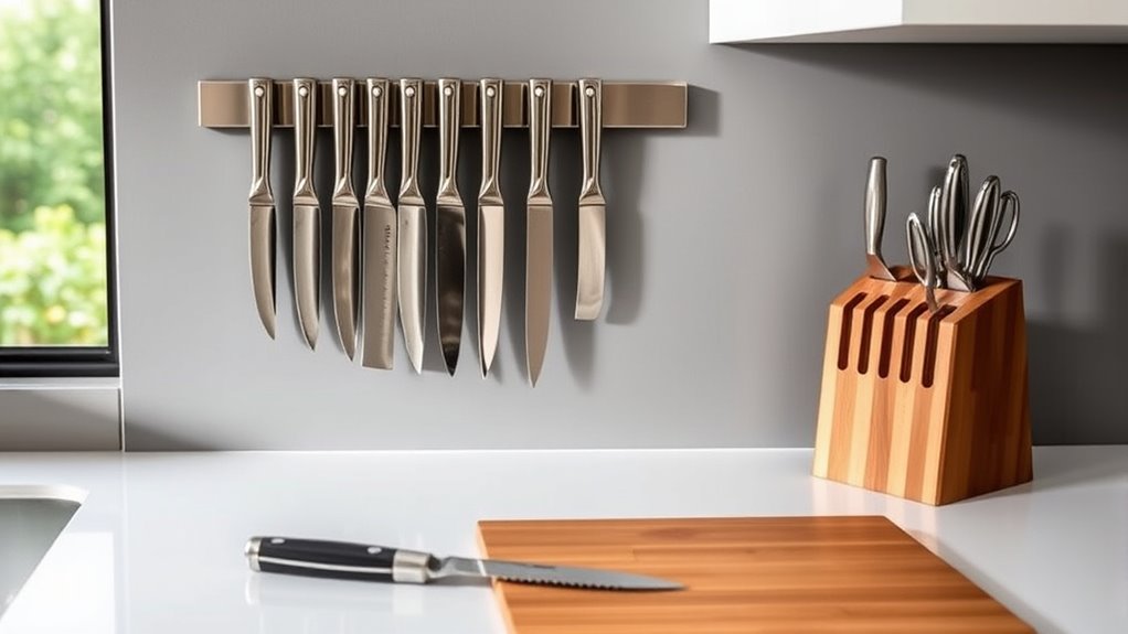 safe organized knife storage