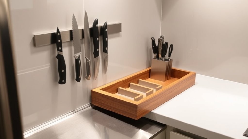 safe organized knife storage