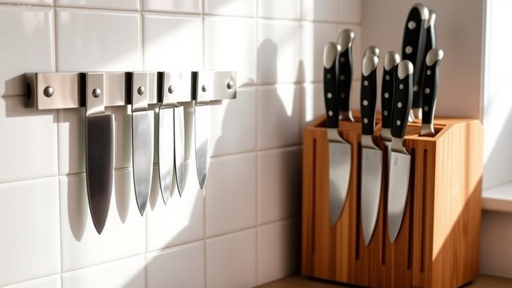 safe organized knife storage
