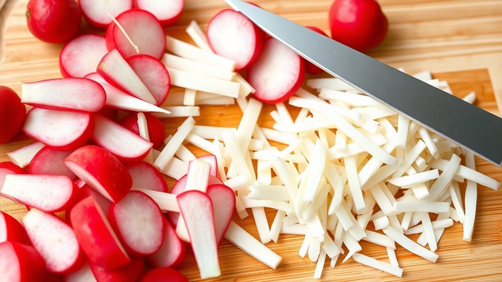 safe precise radish cutting