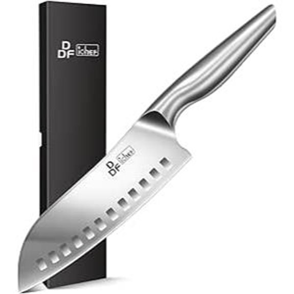 DDF Santoku Kitchen Knife 7-Inch Stainless Steel